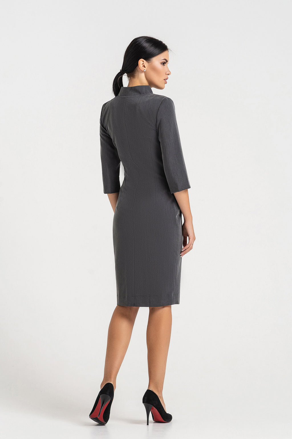 Adele Gray Midi Dress — view 5