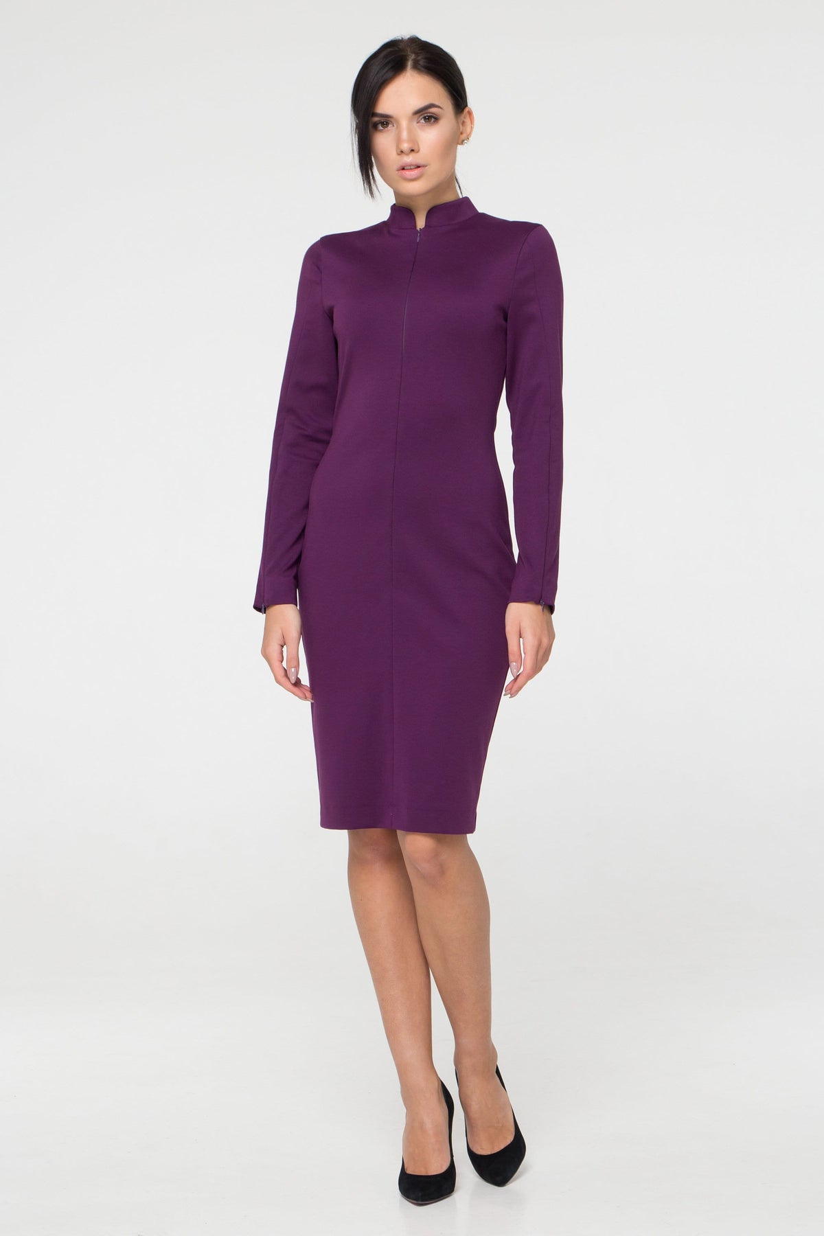 Esme Purple Bodycon Midi Dress — view 2