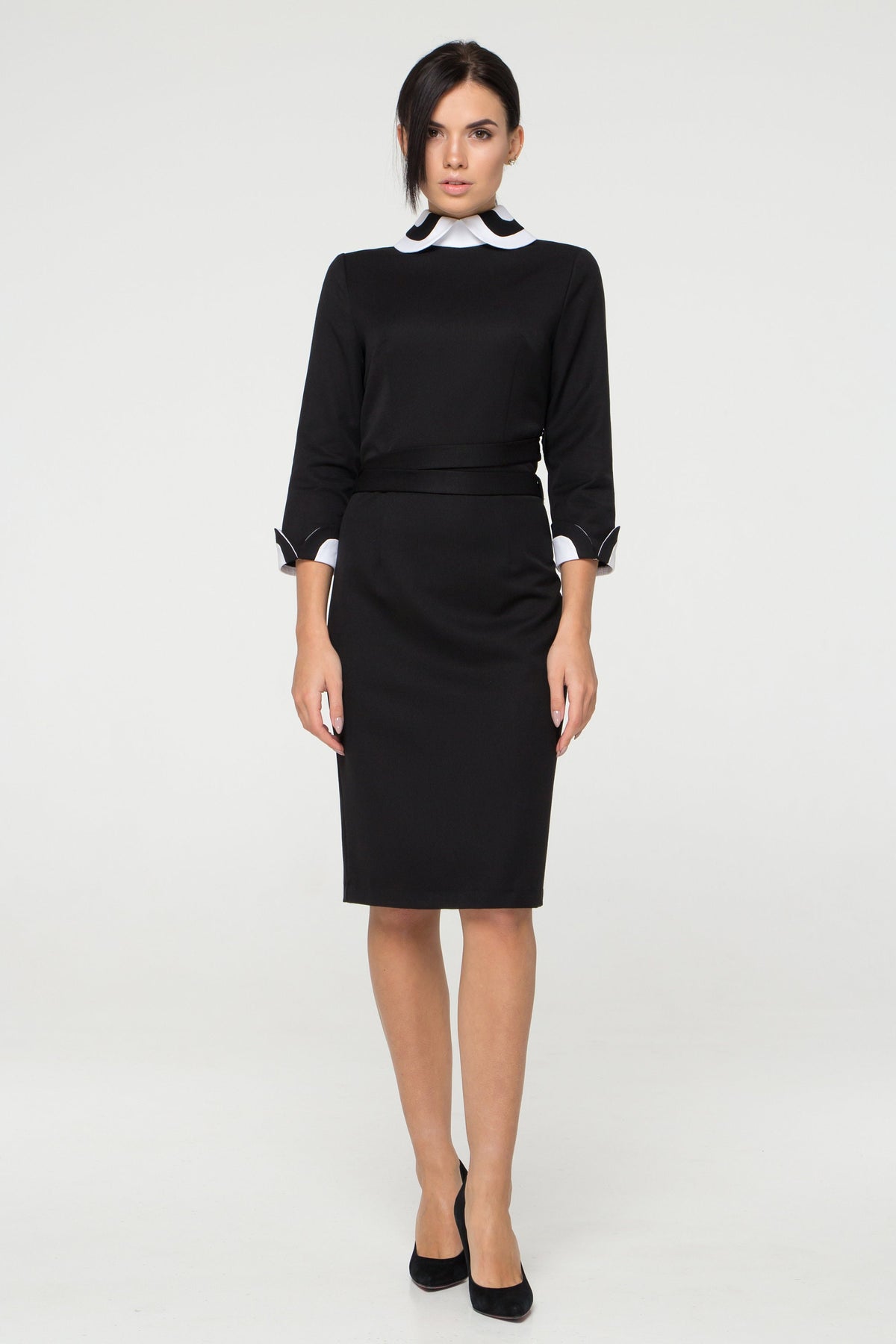 Pia Black Midi Dress — Dress Code