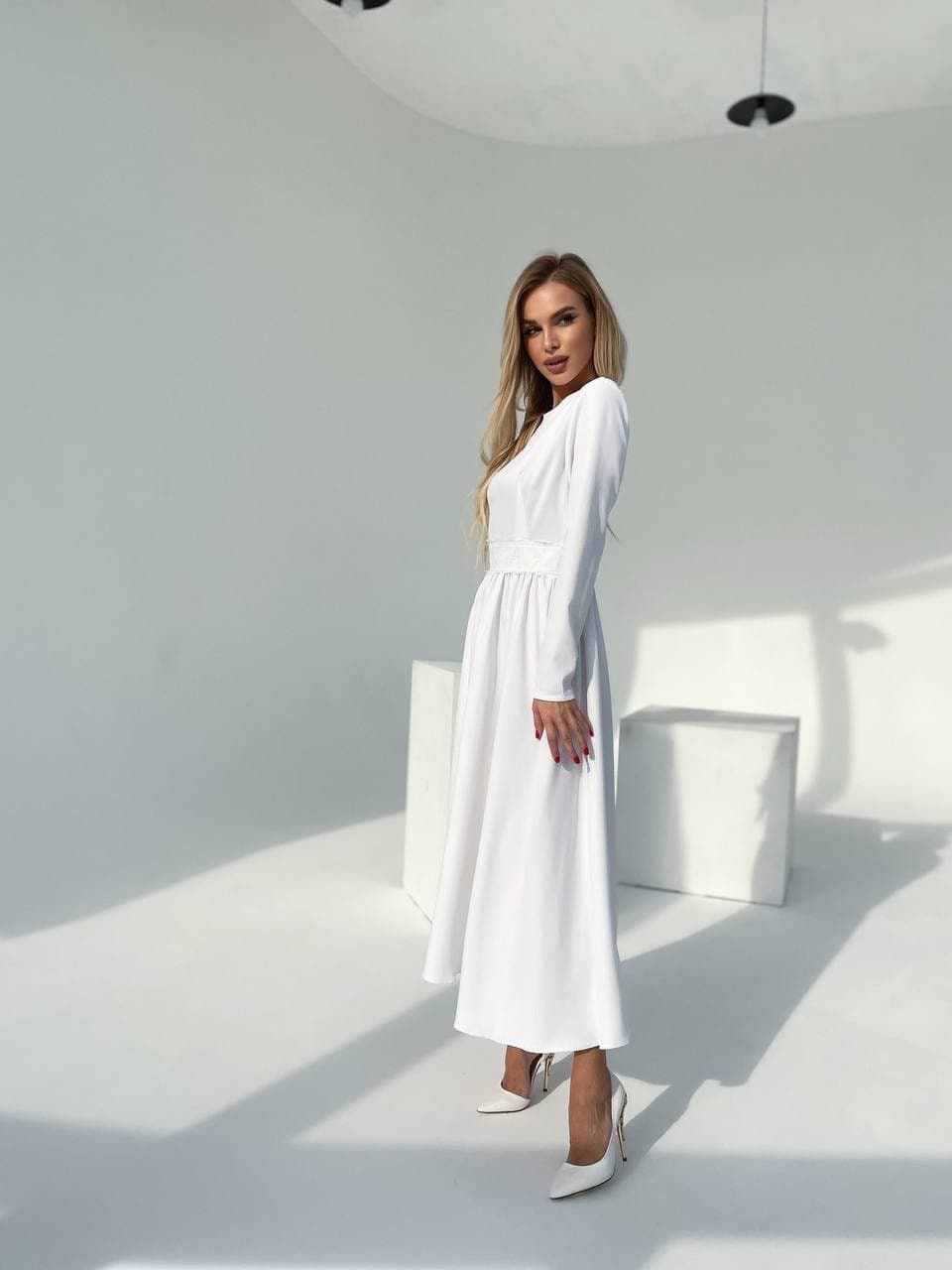 Coco White Midi Dress — view 4