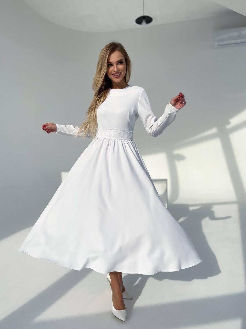 Coco White Midi Dress — Dress Code