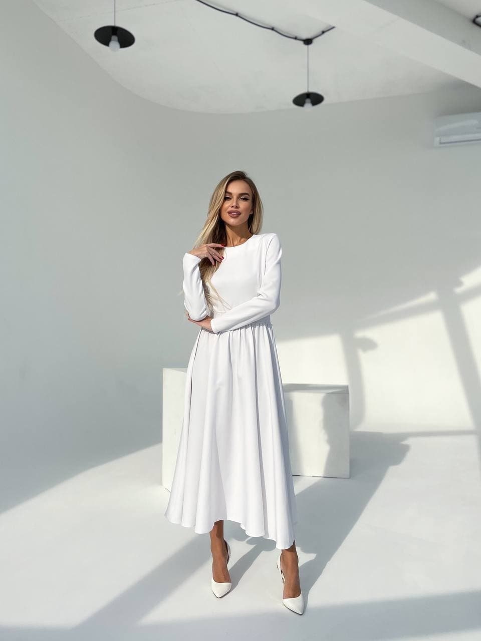 Coco White Midi Dress — view 5