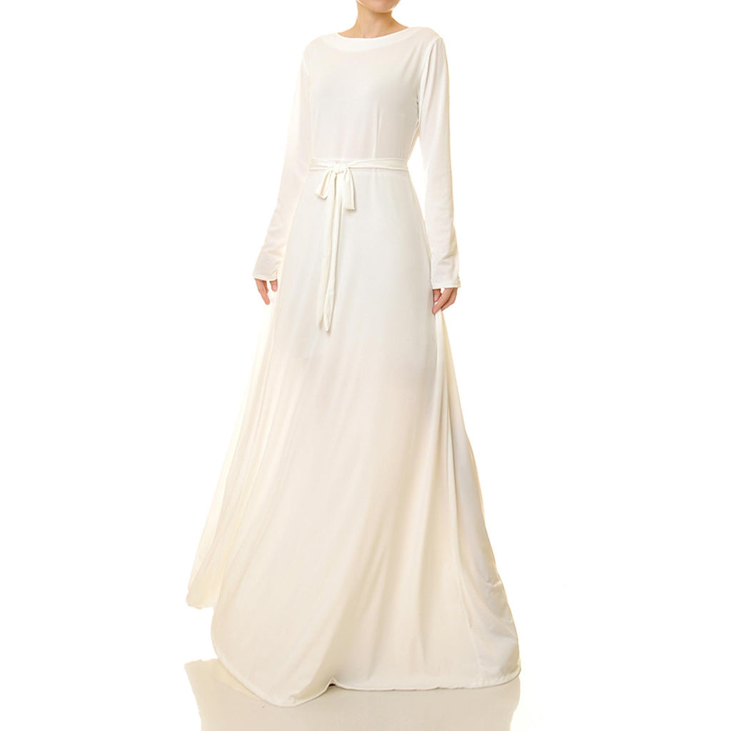 Kaia White Maxi Dress — view 3