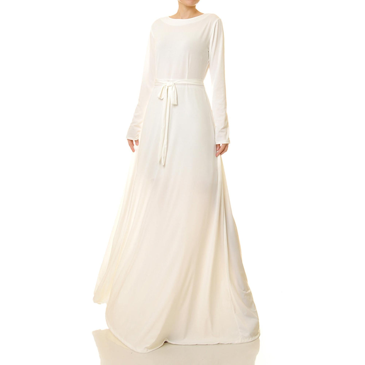 Kaia White Maxi Dress — view 3
