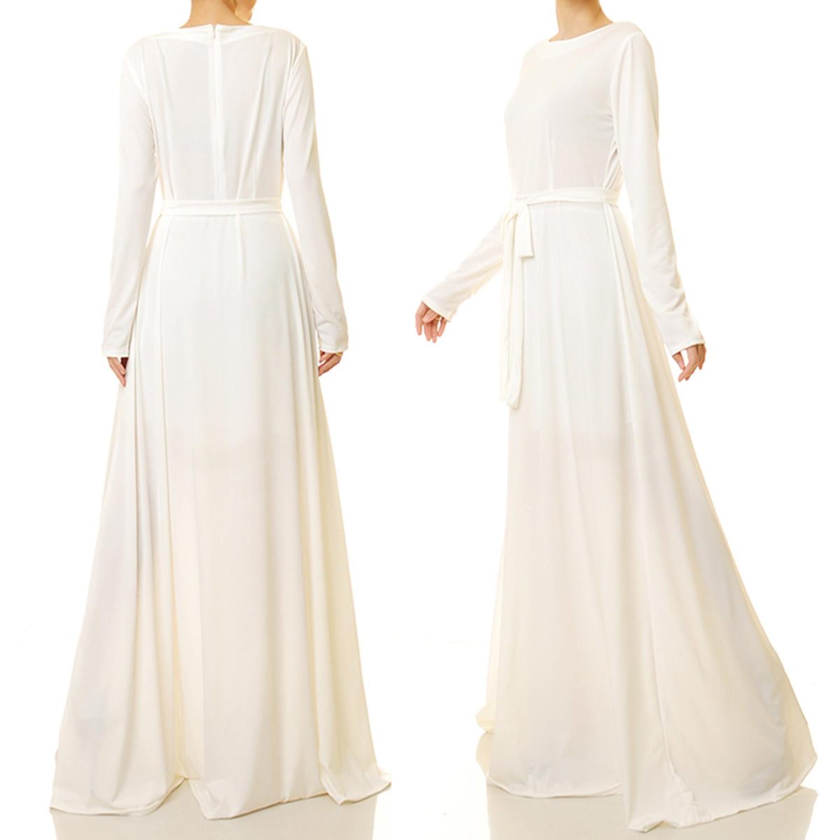 Kaia White Maxi Dress — view 4