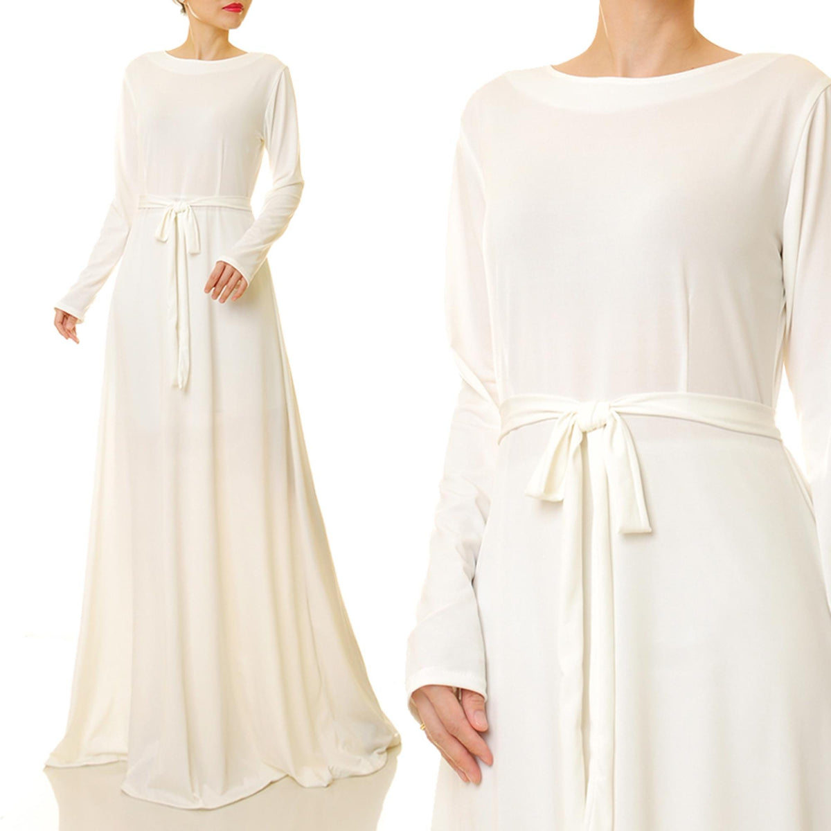 Kaia White Maxi Dress — view 2