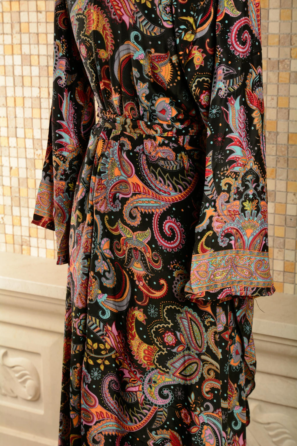 Isla Floral Wrap Maxi Dress — view 2