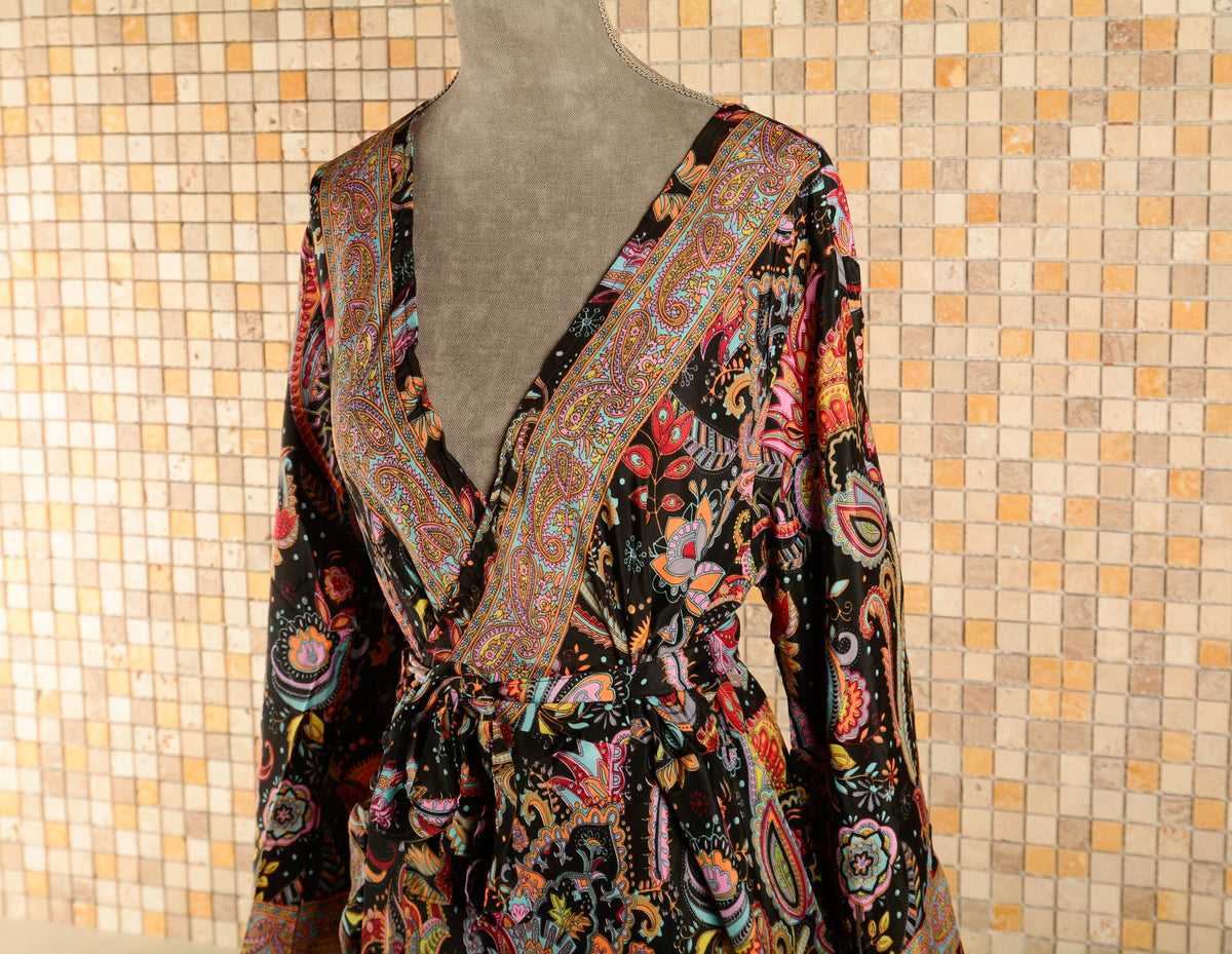 Isla Floral Wrap Maxi Dress — Dress Code