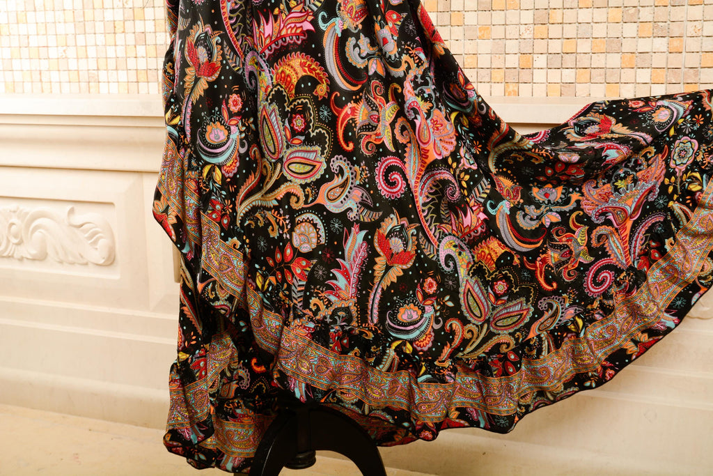 Isla Floral Wrap Maxi Dress — view 5