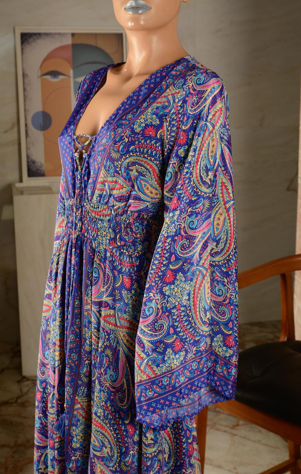 Rhea Floral Lace Maxi Dress — view 5