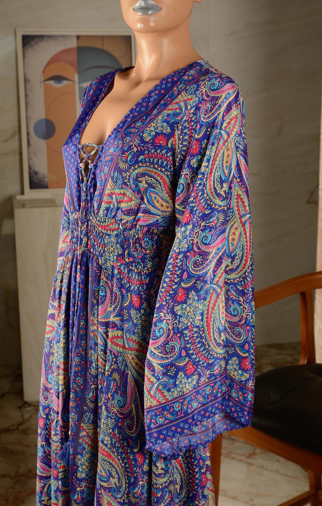 Rhea Floral Lace Maxi Dress — view 5