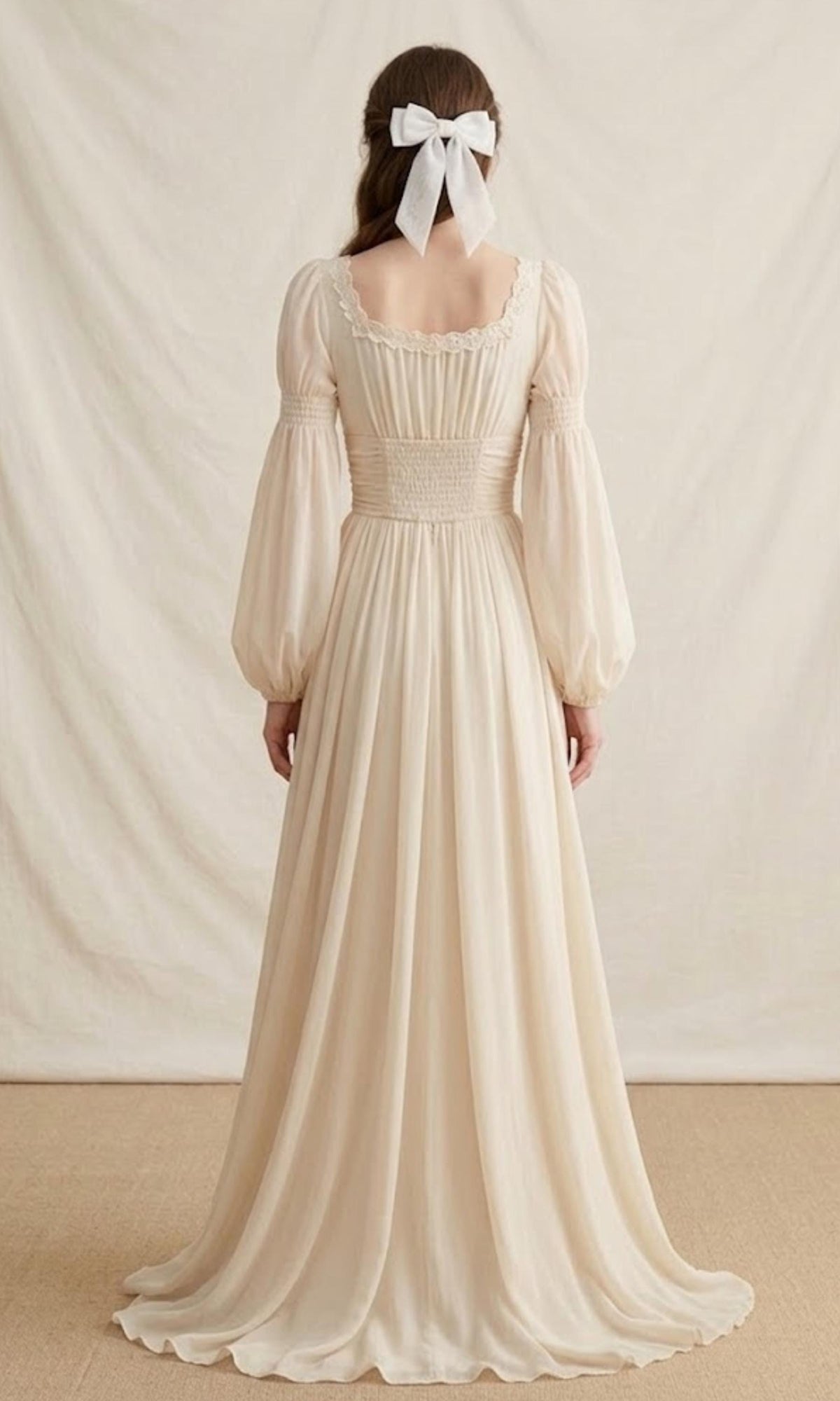 Quinn Beige Midi Dress — view 4