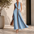 Ingrid Light Blue Maxi Dress — Dress Code