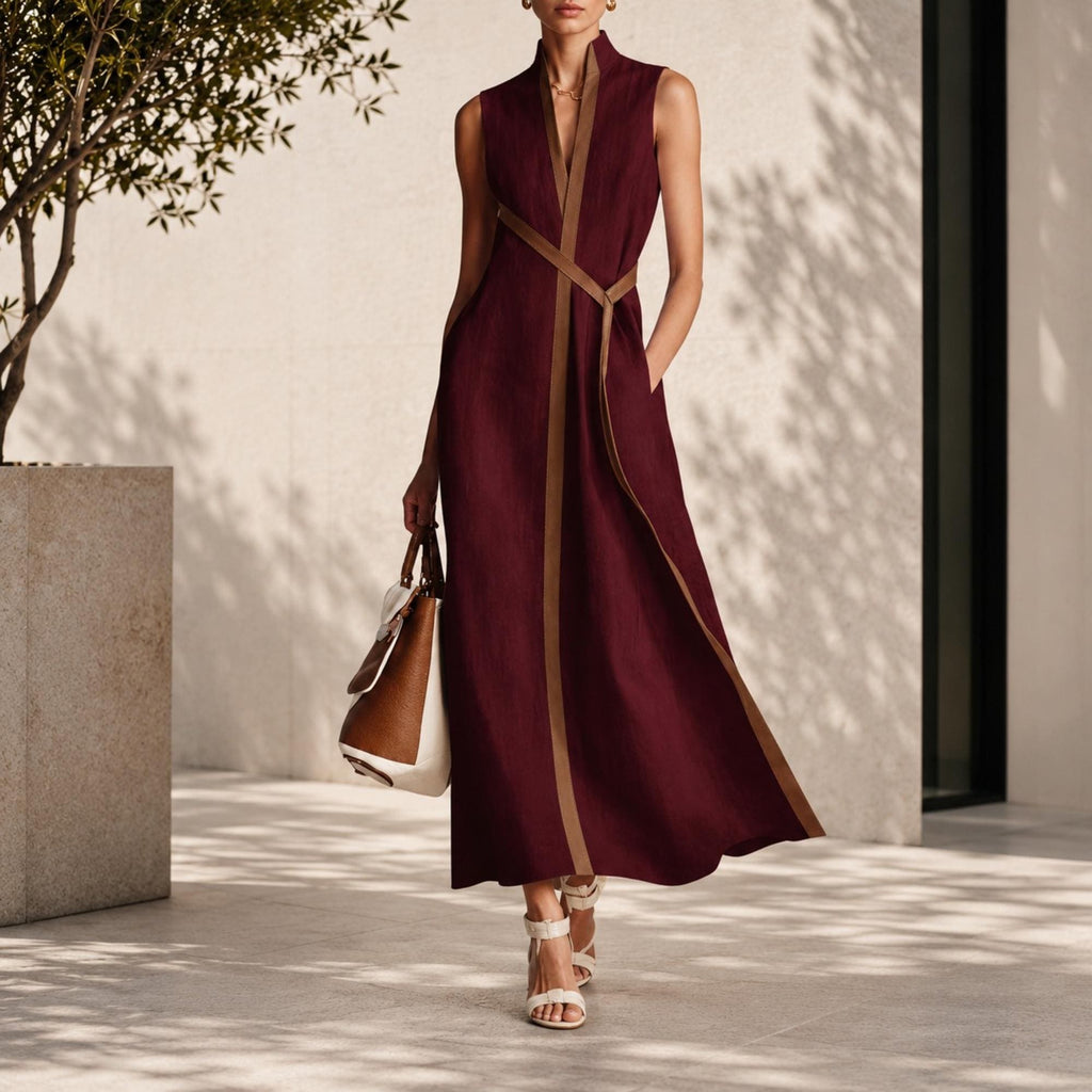 Ingrid Light Blue Maxi Dress — view 2