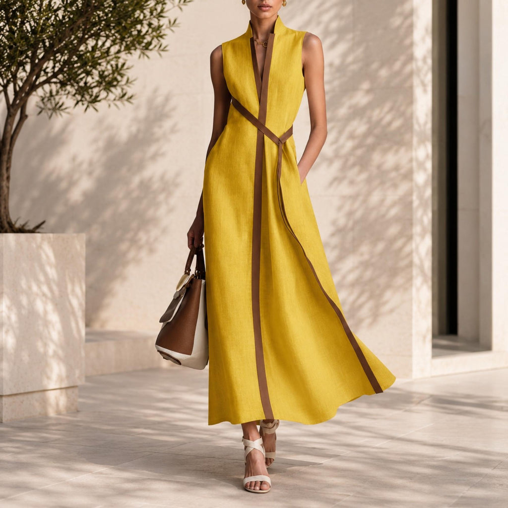 Ingrid Light Blue Maxi Dress — view 5