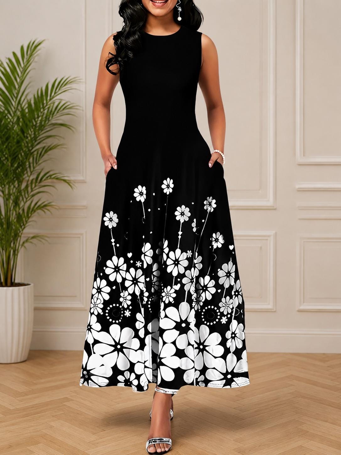 Gwen Floral Maxi Dress — view 3