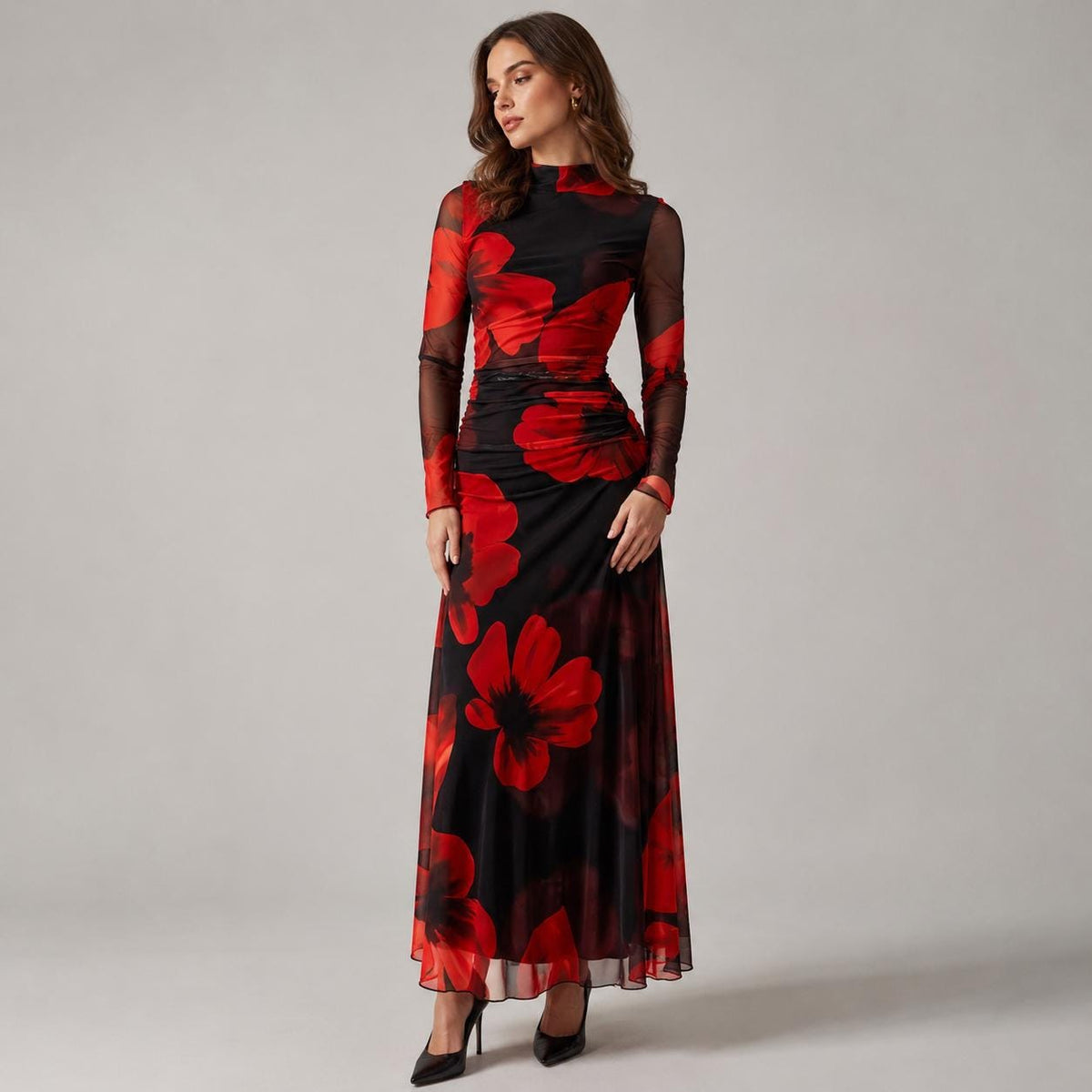 Daisy Floral Maxi Dress — view 4