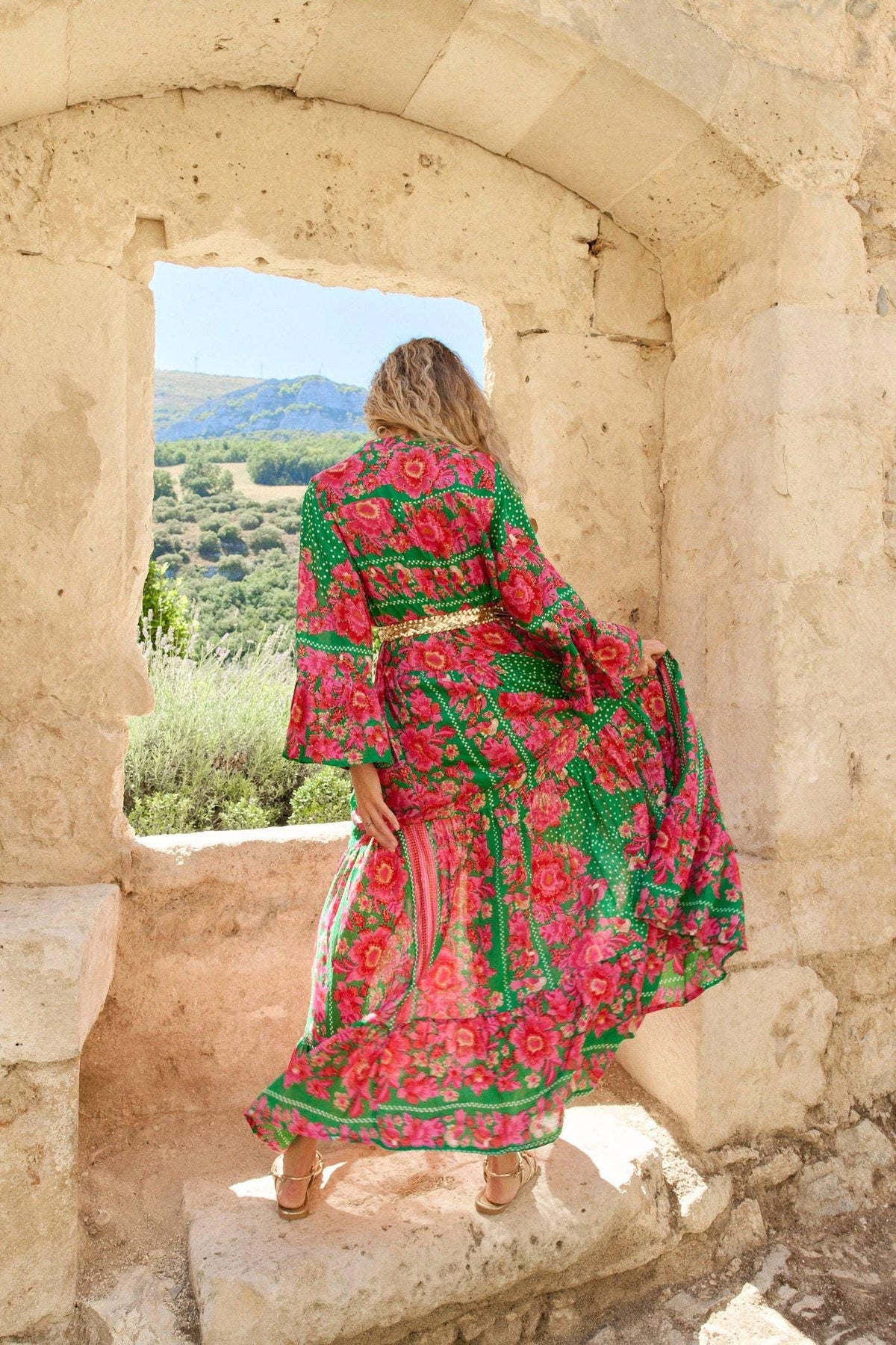 Celia Floral Maxi Dress — view 3