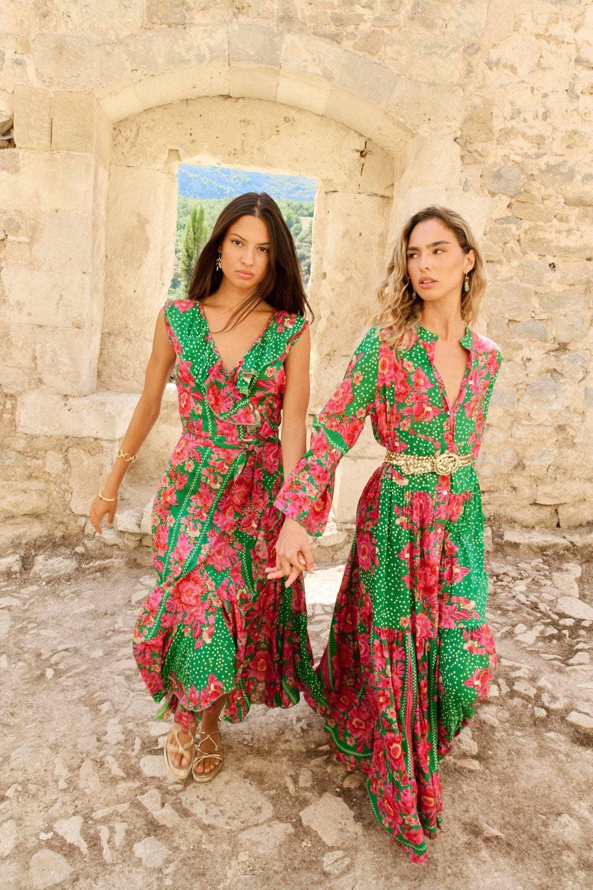 Celia Floral Maxi Dress — view 4