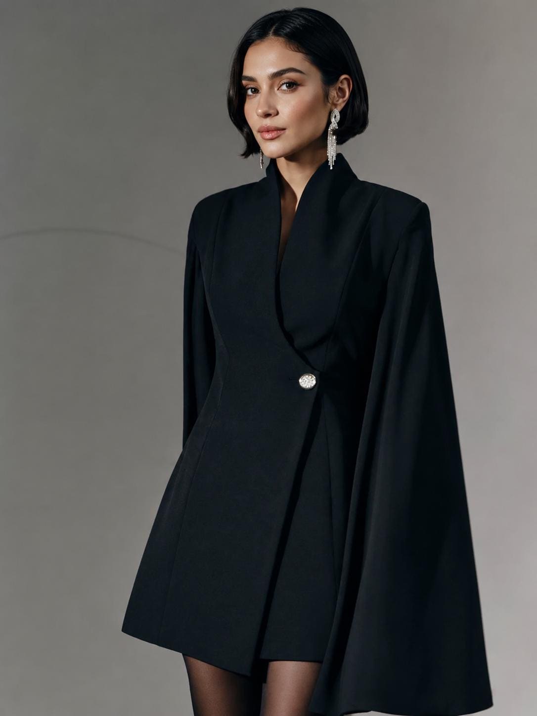 Nora Black Mini Dress — Dress Code