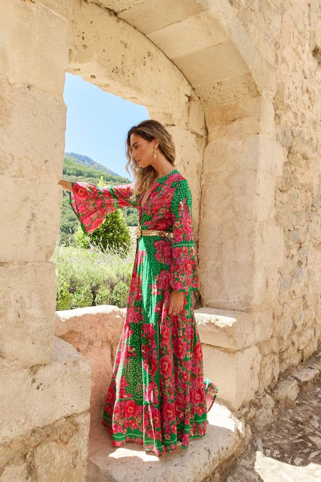 Celia Floral Maxi Dress — view 2