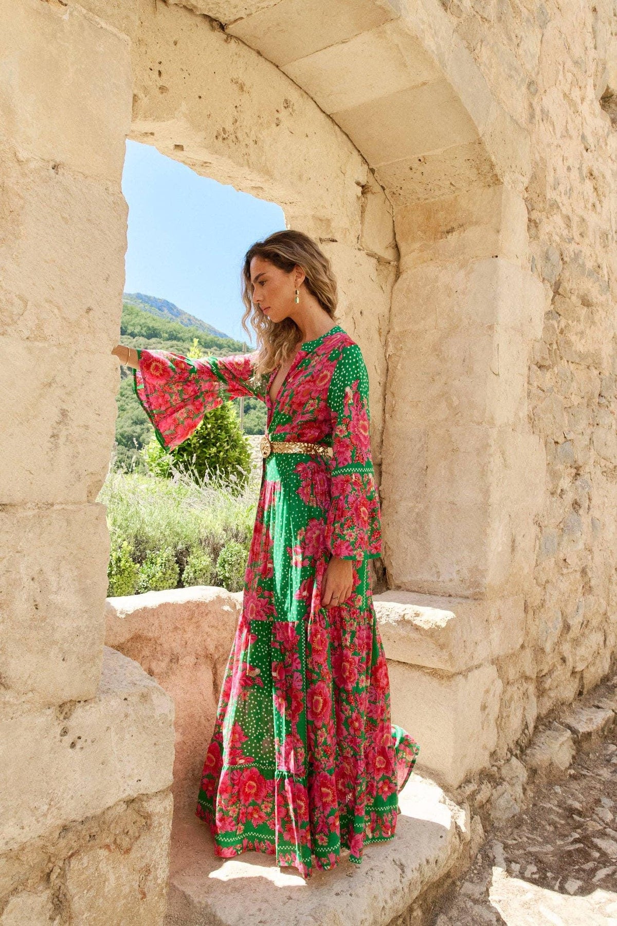 Celia Floral Maxi Dress — view 2