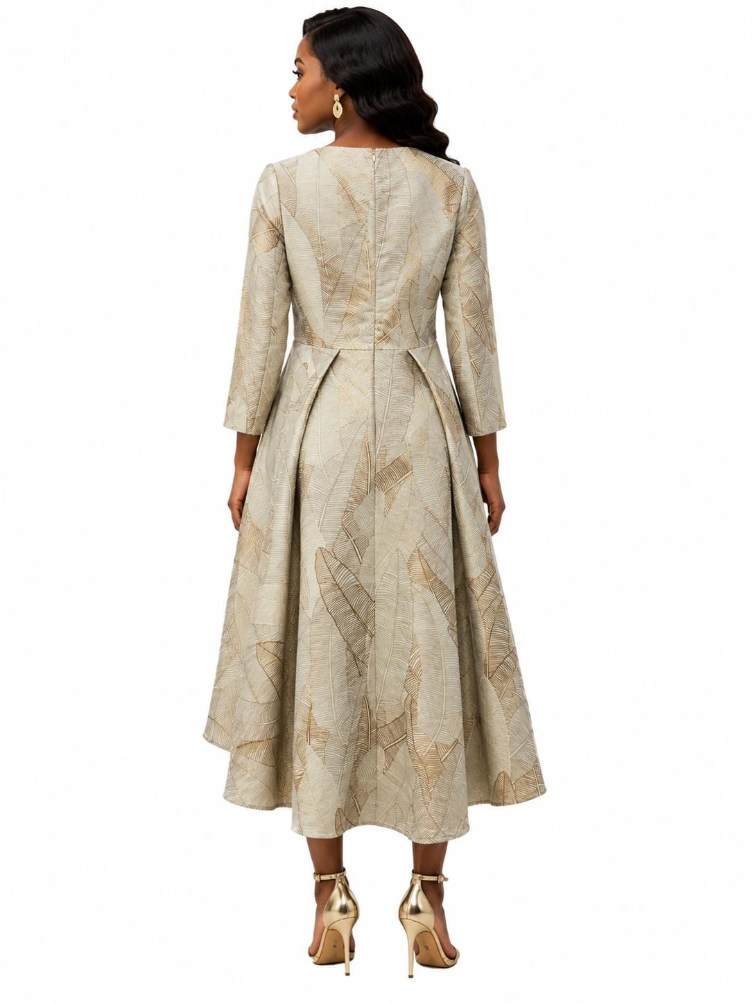 Noor Silver Midi Dress — view 5